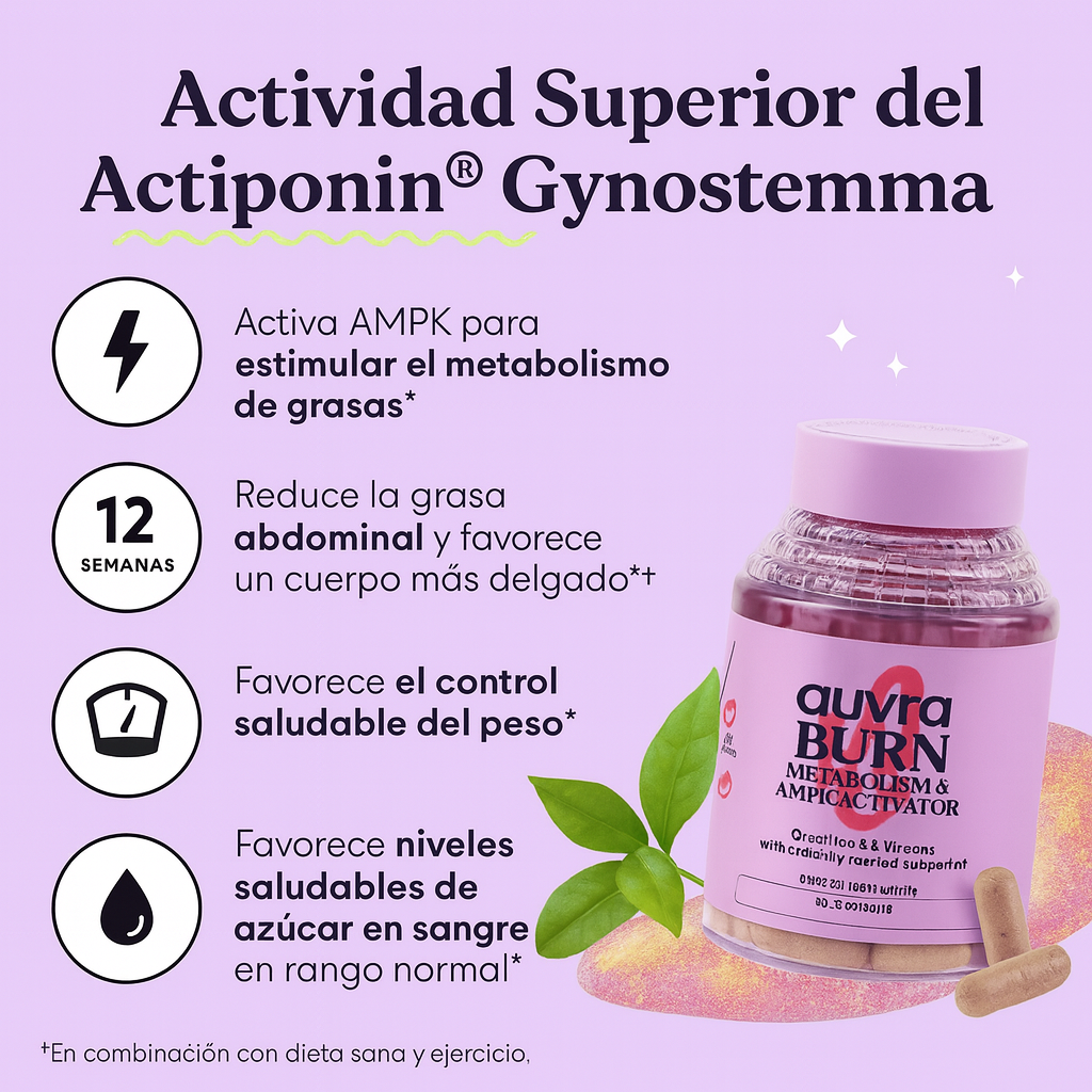 Cápsulas Auvra™ para el metabolismo y la quema de grasa